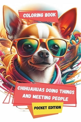 Chihuahuas Doing Things and Meeting People - Pocket Edition: Coloring Book for Adults Who Love Dogs by Books, Crazy