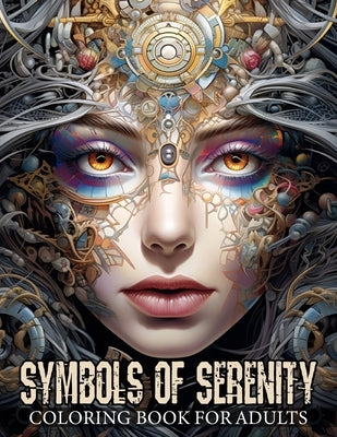 Symbols of Serenity: Coloring Book for Adults Featuring Depictions of Women's Faces, Adorned by Various Artifacts, Mandalas, Flowers, Patte by Fancybookpress, Lovely