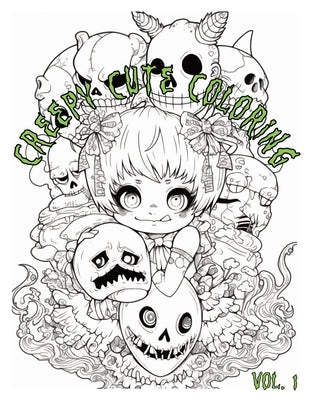 Creepy Cute Coloring: "Creepy Cute" adult coloring book by Witch, Doodle