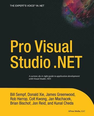 Pro Visual Studio.Net by Cheda, Kunal