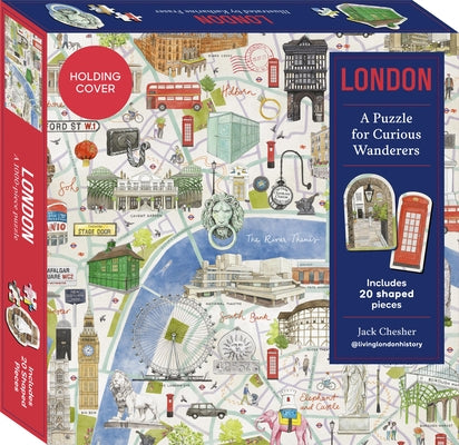 London: A Puzzle for Curious Wanderers: 1000-Piece Puzzle with 20 Shaped Pieces, from Sunday Times Bestselling Author Jack Chesher @Livinglondonhistor by Chesher, Jack