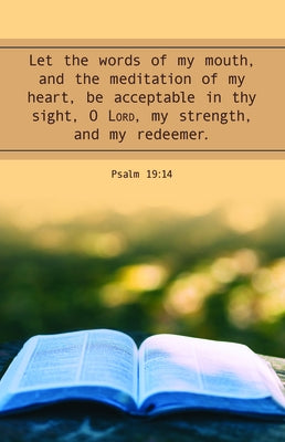 Let the Words Bulletin (Pkg 100) General Worship by Broadman Church Supplies Staff