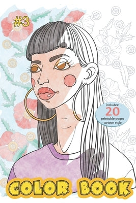 Color Book - portrait -cartoon style- 20 pages by Velica, Teodora