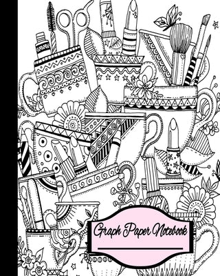 Graph Paper Notebook: Cute Cat Cover Graph Notebook, 5x5 Graph 110 Sheets (Large, 8 x 10) Coloring Cover Page and Bonus Back Page, Matte. Sc by Bailey, P. L.