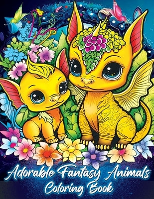 Adorable Fantasy Animals Coloring Book: Adorable Fantasy Creatures Await in this Adult and Teen's Coloring Book with Dragons, Unicorns, and More by Dale K Smith