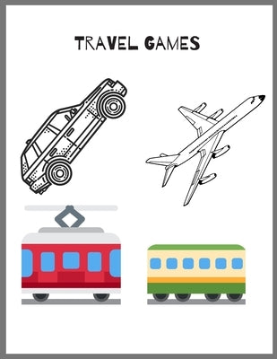 Travel Games: Travel Games Book, Over 5 Games, [8.5 in. x 11 in.] by Press, Writing Notebook