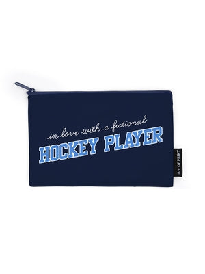 In Love with a Fictional Hockey Player Pouch by Out of Print