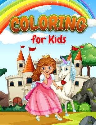 Princess Coloring Book: Beautiful Princess Coloring book for kids age 4-8 by Color, Simple