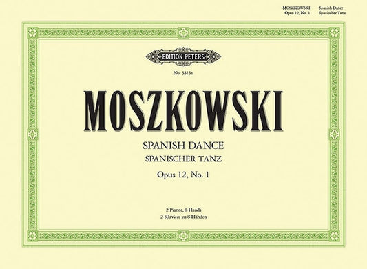 Spanish Dance Op. 12 No. 1 for Two Pianos, Eight Hands by Moszkowski, Moritz