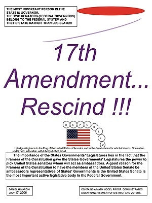 17th Amendment...Rescind!!! by Marchi, Daniel H.