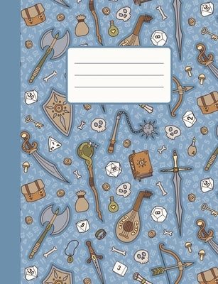 RPG Quest Composition Notebook: 100 College Ruled Pages & 20 Graph Pages with Table of Contents, Blue Cover by Gaming, Mbm Creative