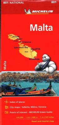 Michelin Malta Map 801 by Michelin