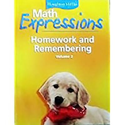 Math Expressions: Hmewk&rembr Consm Lk V2 by Houghton Mifflin Company