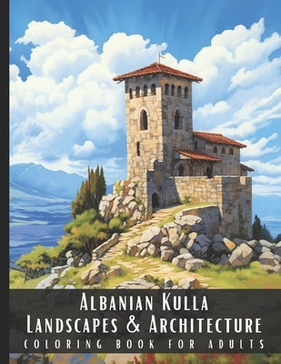 Albanian Kulla Landscapes & Architecture Coloring Book for Adults: Beautiful Nature Landscapes Sceneries and Foreign Buildings Coloring Book for Adult by Palette, Artful
