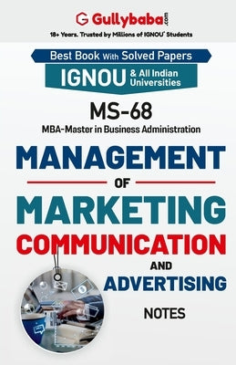 MS-68 Management of Marketing Communication and Advertising by Gullybaba Com, Panel