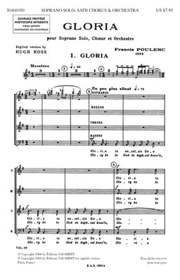Gloria: Satb by Poulenc, Francis