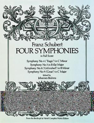 Four Symphonies in Full Score by Schubert, Franz