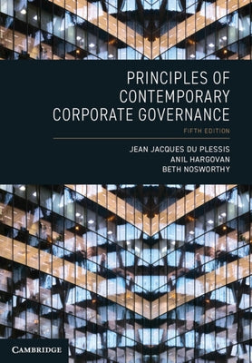 Principles of Contemporary Corporate Governance by Du Plessis, Jean Jacques