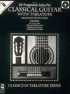 39 Progressive Solos for Classical Guitar, Book II: With Tablature [With CD (Audio)] by Hal Leonard Corp