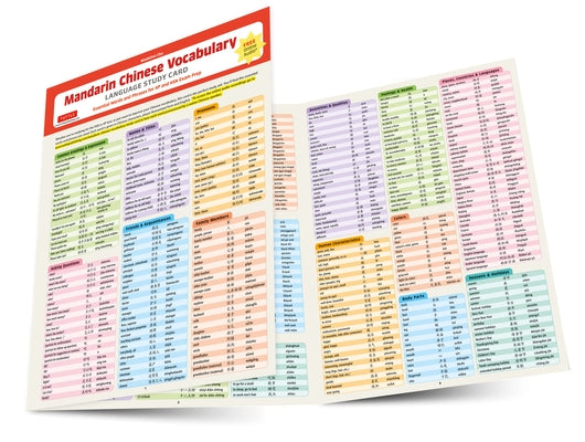 Mandarin Chinese Vocabulary Language Study Card: Essential Words and Phrases for AP and Hsk Exam Prep (Includes Online Audio) by Chu, Madeline