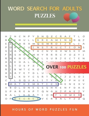 Word Search For Adults Puzzles by Company LLC, Yatsar