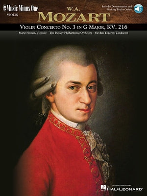 Mozart - Violin Concerto No. 3 in G Major, Kv216: Music Minus One Violin by Amadeus Mozart, Wolfgang