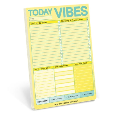 It's a Vibe Pad, to Do Pad, Shopping and Errands List Pad by Knock Knock