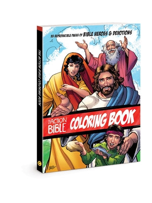 The Action Bible Coloring Book: 55 Reproducible Pages of Bible Heroes and Devotions by Cariello, Sergio