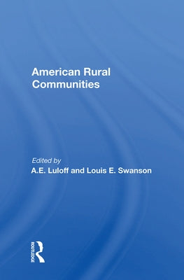 American Rural Communities by Luloff, A. E.