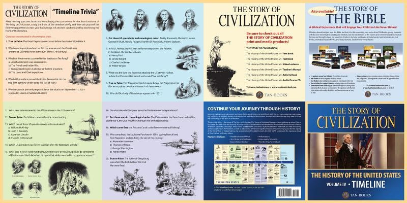 The Story of Civilization: Vol. 4 - The History of the United States One Nation Under God Timeline by Campbell, Phillip