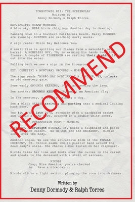 Tombstones: RIP The Screenplay by Dormody, Denny