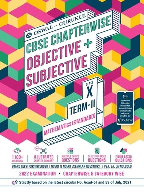 Mathematics Chapterwise Objective + Subjective for CBSE Class 10 Term 2 Exam by Oswal