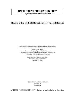 Review of the Mepag Report on Mars Special Regions by European Science Foundation