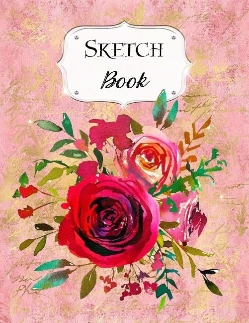 Sketch Book: Flower Sketchbook Scetchpad for Drawing or Doodling Notebook Pad for Creative Artists #7 Pink by Doodles, Jazzy