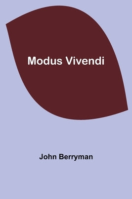 Modus Vivendi by Berryman, John