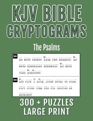 KJV Bible Cryptograms Large Print: The Psalms by Publishing, Good And Right