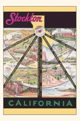 Vintage Journal Stockton Travel Poster by Found Image Press