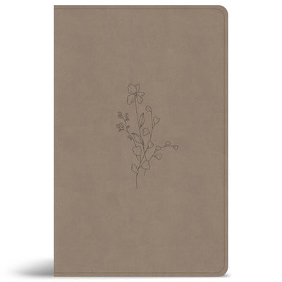 CSB Thinline Reference Bible, Digital Study Edition, Earth Suedesoft Leathertouch by Csb Bibles by Holman