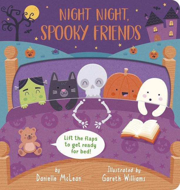 Night Night, Spooky Friends: A Lift-The-Flap Bedtime Halloween Book by McLean, Danielle
