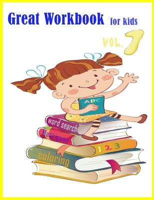 Great Workbook for kids Word Search Maze game Coloring: Great workbook for kids 4-8 / Word search puzzles/ maze puzzles and coloring Combine Game, for by Packer, Nina