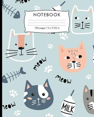 Notebook: Dabbing Unicorn Pattern Hand Writing Paper. 100 pages handwriting book 7.5 x 9.25 inches for practice writing. by Press, Daisymae