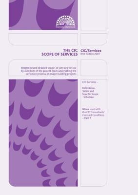 The CIC Scope of Services Handbook by Construction Industry Council