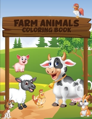 Farm Animals Coloring Book: Simple and Fun Designs: Cows, Chickens, Horses, Ducks and more! by Popacolor