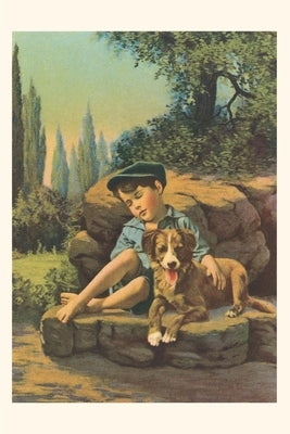 Vintage Journal Boy with Dog by Found Image Press