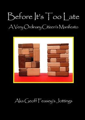 Before It's Too Late: A Very Ordinary Citizen's Manifesto by Feasey, Geoff