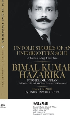 Untold Stories of an Unforgotten Soul by Dutta, Binita Hazarika