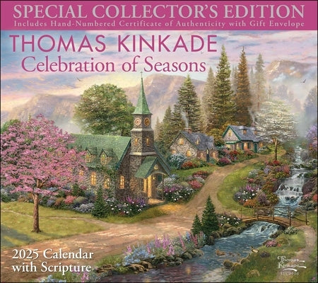 Thomas Kinkade Special Collector's Edition with Scripture 2025 Deluxe Wall Calen: Celebration of Seasons by Kinkade, Thomas
