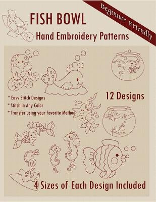 Fish Bowl Hand Embroidery Patterns by Bonnie