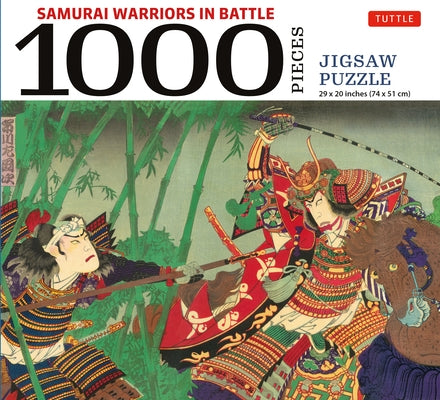 Samurai Warriors in Battle- 1000 Piece Jigsaw Puzzle: Finished Size 29 X 20 Inch (74 X 51 CM) by Tuttle Studio
