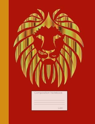 Lion Composition Notebook: Graph Paper Book to Write in for School, Take Notes, for Teen Girls and Boys, Students, Teachers, Homeschool, Shiny Go by Purr, Felis